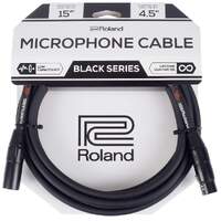 Roland RMCB15 Black Series Microphone Cable - 15ft