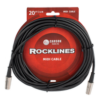 Carson RMD20 Rocklines 20ft Midi Cable