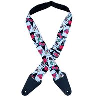 Rose & Cards Rag Guitar Strap