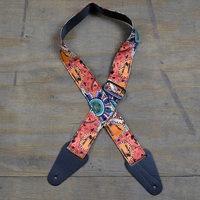 Aboriginal Art Guitar Strap – Kangaroo Ground