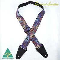 Aboriginal Art Guitar Strap - Yumari Dreaming