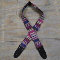 Colonial Leather RSR-RE Red Rasta Rag Guitar Strap