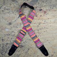 YELLOW RASTA RAG GUITAR STRAP