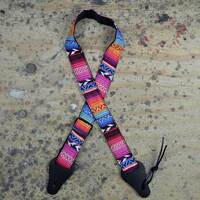 PINK RASTA RAG UKULELE STRAP