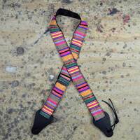 YELLOW RASTA RAG UKULELE STRAP
