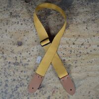 2″ Tan Soft Leather Slide Adjustable Guitar Strap