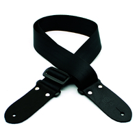 DSL Seat Belt Webbing Guitar Strap - Black