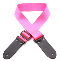 DSL Seat Belt Webbing Guitar Strap - Pink