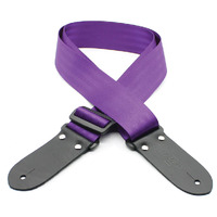 DSL Seat Belt Webbing Guitar Strap - Purple
