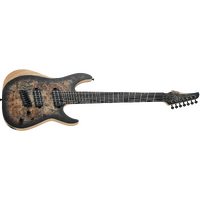 Schecter SCH1509 Reaper 7 Multi Scale Satin Charcoal Burst 7 String Electric Guitar