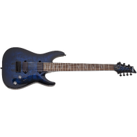 Schecter 2458 Omen Elite-7 7 String Electric Guitar - See Thru Blue Burst