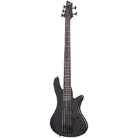 Schecter Stiletto Stealth-5 Satin Black Bass Guitar