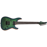 Schecter (SCH3638) C-7 Pro 7-String Electric Guitar - Aqua Burst