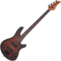 Schecter C-4 Standard Electric Bass - Tobacco Burl