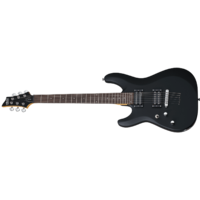 Schecter SCH433 C-6 Deluxe Left Handed Electric Guitar - Satin Black 
