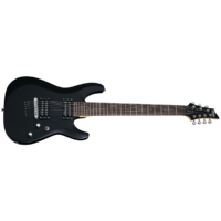 Schecter SCH437 C-7 Deluxe Satin Black Electric Guitar