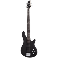 Schecter C-4 Deluxe Bass Guitar - Satin Black