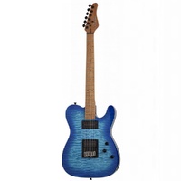 Schecter SCH864 Retro Series PT-Pro Electric Guitar - Trans Blue Burst