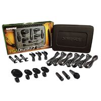 Shure PGADRUMKIT7 Drum Microphone Kit with Mounts, Cables & Carry Case