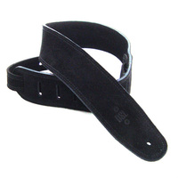 DSL 2.5" Triple Ply Black Guitar Strap