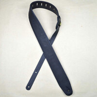 Colonial Leather 2.5" Upholstery Backed Black/Black Strap