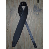 Colonial Leather SOUP30-BKBK 3" Upholstery Backed Leather Guitar Strap - Black And Black