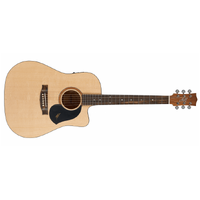 Maton SRS60C Solid Road Series Dreadnought Acoustic-Electric Guitar With Solid Wood & Case