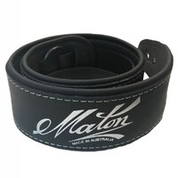 Maton STRAP-DLX-BL Soft Padded Deluxe Leather Guitar Strap - Black