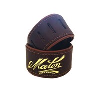 Maton STRAP-DLX-BR Soft Padded Deluxe Leather Guitar Strap - Brown