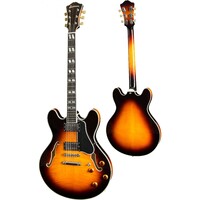 Eastman T486-SB Thinline Deluxe Sunburst Electric Guitar
