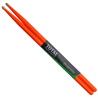 Total Percussion T5AFLO 5A Wood Tip Drumsticks - Fluoro Orange