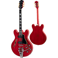 Eastman T64/V-RD 16" Deluxe Thinline Hollowbody With Bigsby - Antique Red Varnish