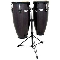 Toca Synergy 10 & 11-Inch Conga Set With Stand In Trans Black