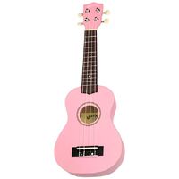 Kealoha UK40PINK Soprano Ukulele with Bag in Pink Finish
