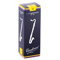 Vandoren VACR122 Bass Clarinet Reeds Size 2 - 5 Pack