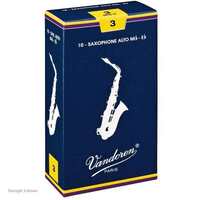 Vandoren VASR212 Alto Saxophone Traditional Reeds Strength 2 Card of 10 Reeds