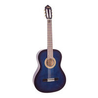 Valencia VC103BUS 3/4 Size Nylon Classical Guitar Blue
