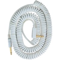 Vox VCC090 White Coiled Guitar Cable