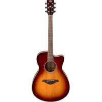 Yamaha FSC-TA TransAcoustic Concert Body Cutaway - Brown Sunburst