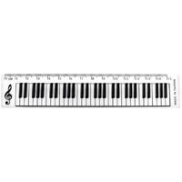 15cm Keyboard Design Clear Ruler