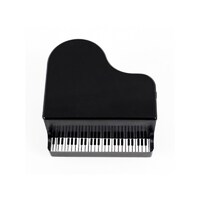Single Black Piano Shaped Pencil Sharpener