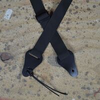 Black Webbing Ukulele Strap