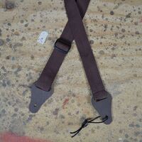 BROWN WEBBING UKULELE STRAP