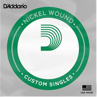 D'Addario XLB125 Nickel Wound Bass Guitar Single String, Long Scale, 125