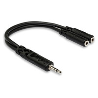 Hosa Y Cable 3.5mm TRS - 3.5mm TRSF