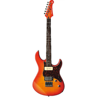 Yamaha PAC611H Pacifica Electric Guitar w/ Tinted Maple Neck - Light Amber Burst Flamed Maple