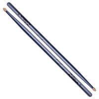 Zildjian 5A Wood Tip Drumsticks - Blue Chrome (Metallic)